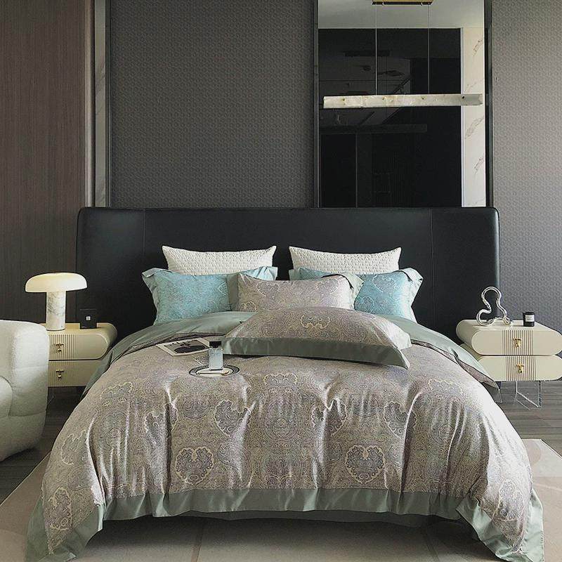 100支现代轻奢长绒棉结婚床上四件套复古喜红婚嫁婚房红色酒被,床上用品,床品套件/四件套/多件套,淘宝优惠券,粉丝福利购,淘宝优惠卷