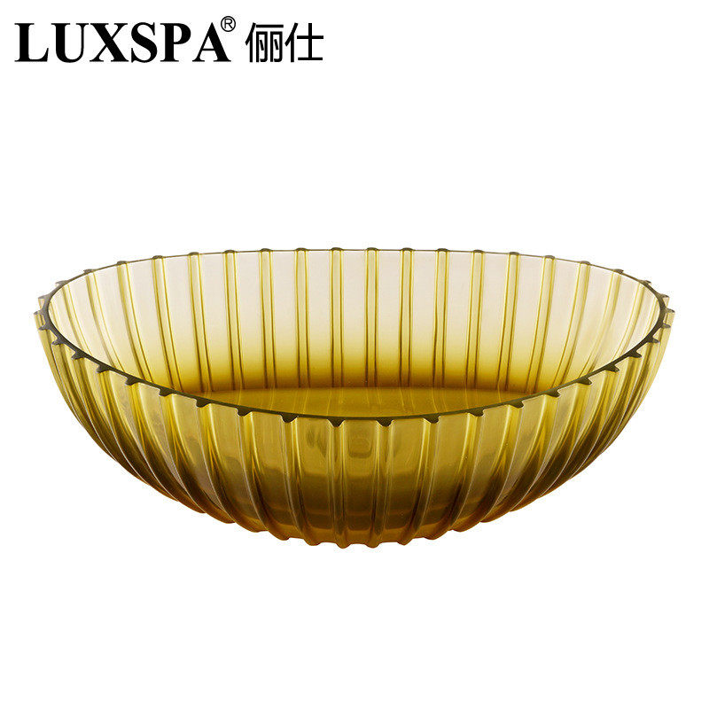厂家新款网红轻奢透明酒店盆水晶彩色透明树脂台上盆艺术洗漱脸盆