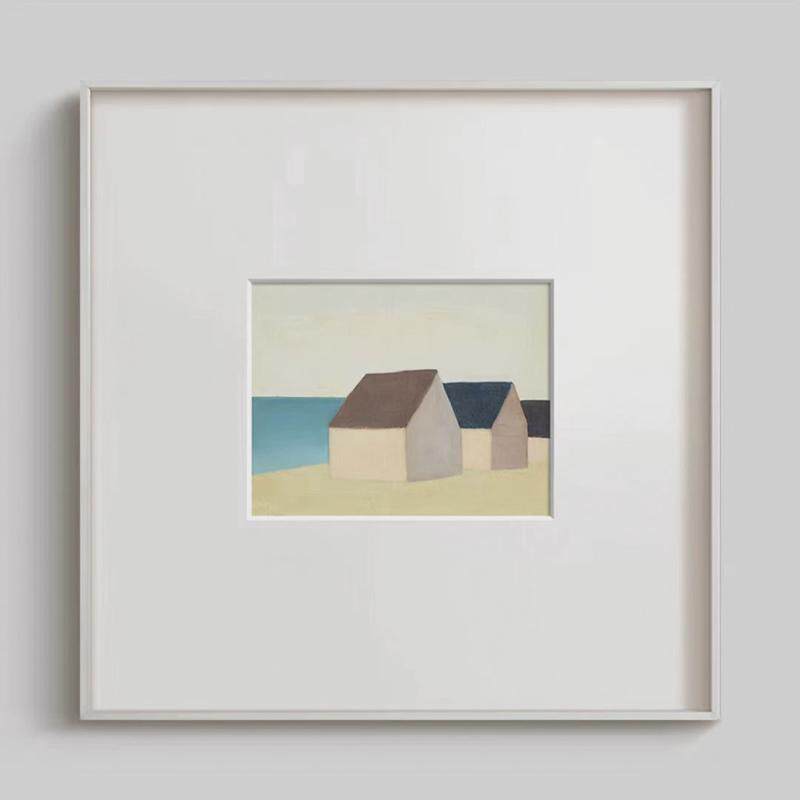 北欧风景艺术书房小众壁画法式餐厅走廊装饰画现代简约客厅挂画