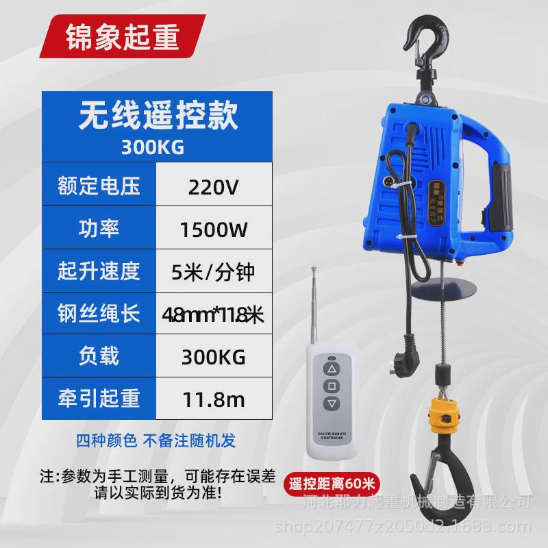 厂家直销220V大功率微型电动葫芦线控式遥控式家用便携式电动葫