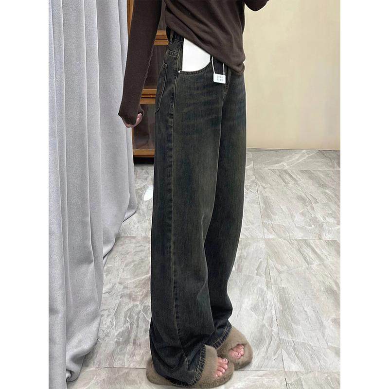 水泥灰直筒女夏季新款胖妹妹mm梨形身材宽松显瘦阔腿裤,女装/女士精品,大码裤装,淘宝优惠券,粉丝福利购,淘宝优惠卷