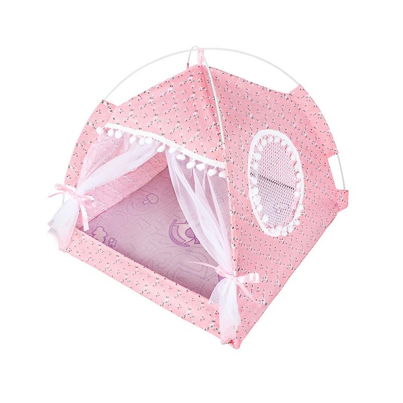 猫窝四季通用猫咪狗窝半封闭式夏季透气网红宠物用品帐篷床可拆洗