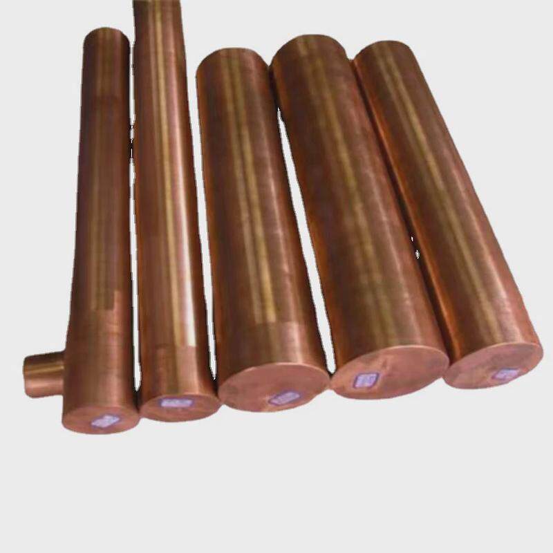 削尖棒18mm接地棒纯铜防雷接地材料t2紫铜棒一头尖一头平