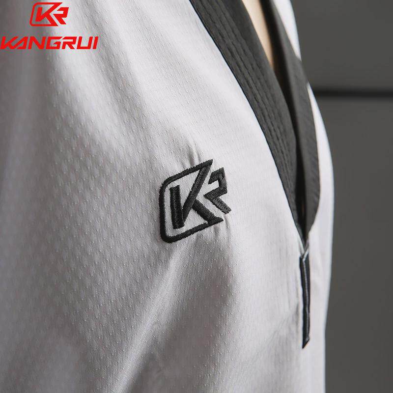 康瑞厂家道服速干跆拳道服装教练服训练夏季道服夏天成人男女