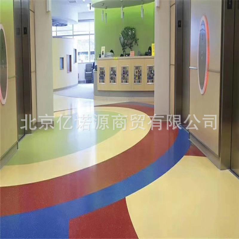 韩华地板pvc地板塑胶地板卷材地胶展厅幼儿园养老院医院弹性秀雅