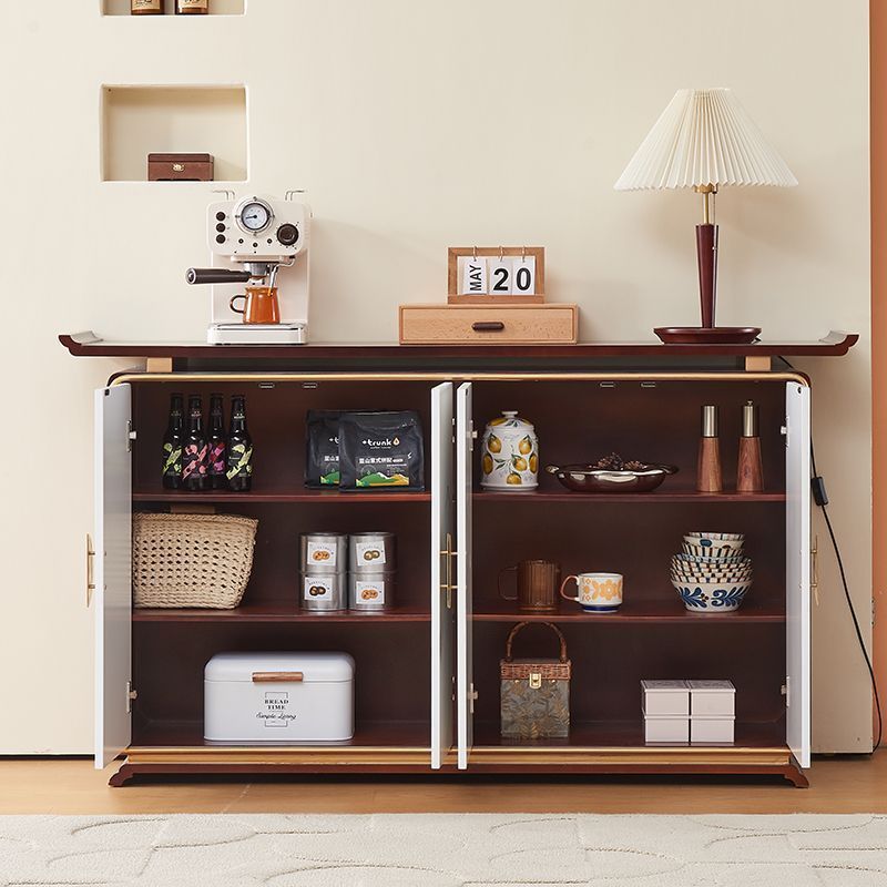 新中式玄关柜轻奢实木玄关柜门厅装饰柜隔断柜储物柜大容量鞋柜
