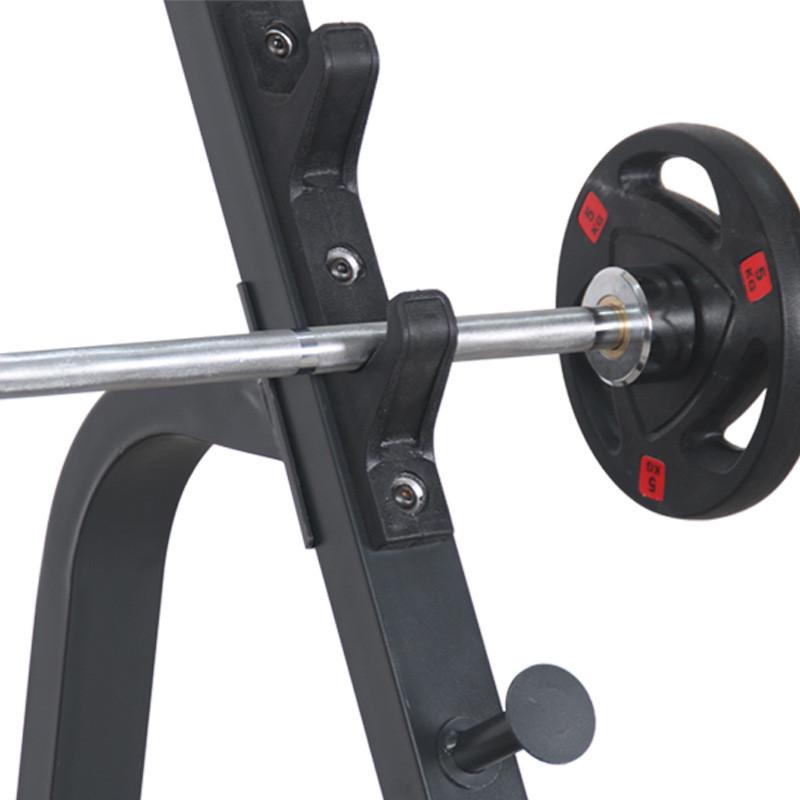 半框式简易深蹲架自由卧推架家用商用举重床杠铃架综合健身器材