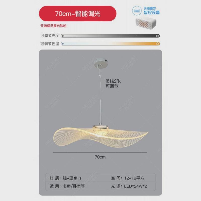 北欧帽子叶灯创意个性艺术设计师服装店吧台灯简约装饰荷餐厅吊灯