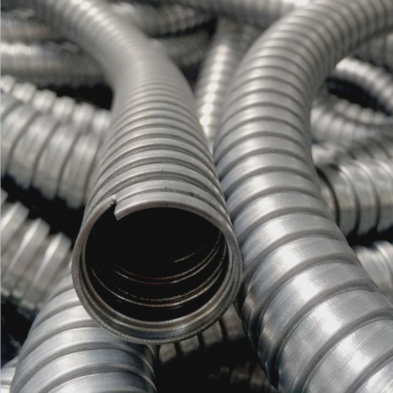 源头厂家直供金属软管电缆保护套管穿线金属裸管管裸热镀锌