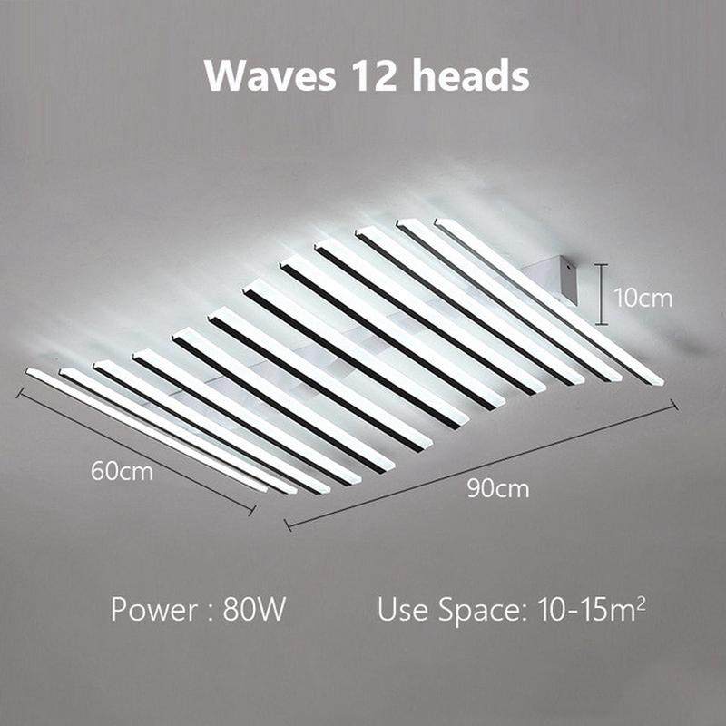 客厅主灯设计师款现代简约大气鱼骨灯led极简灯具大全北欧吸顶灯