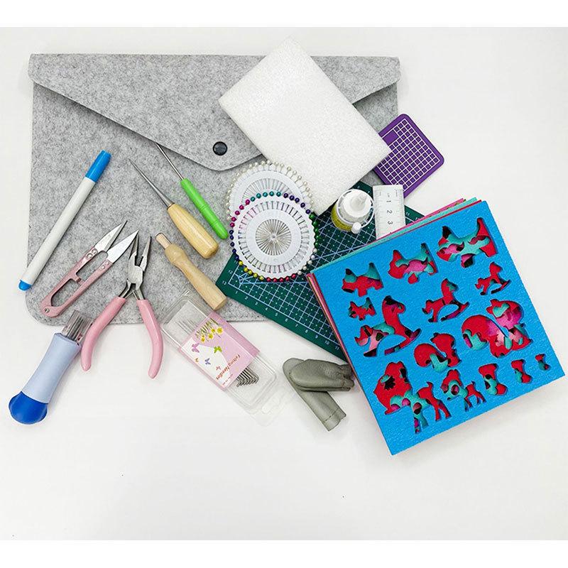羊毛毡戳戳乐材料包件套手工diy工具配件戳针创意24工具套装