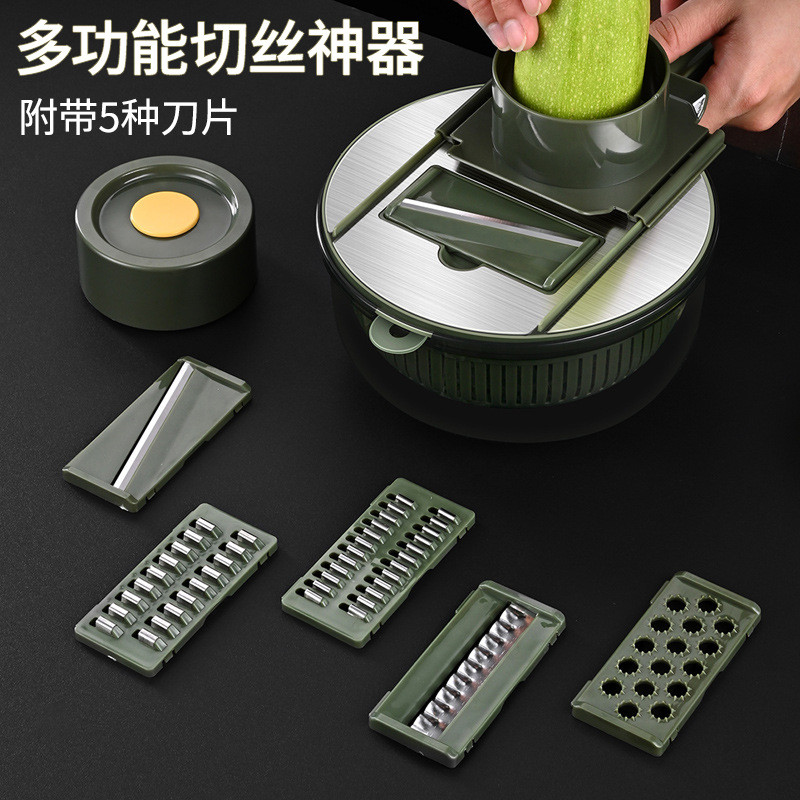 多功能切菜机切丝神器土豆丝切丝器不锈钢刨丝器厨房切丝器切菜器