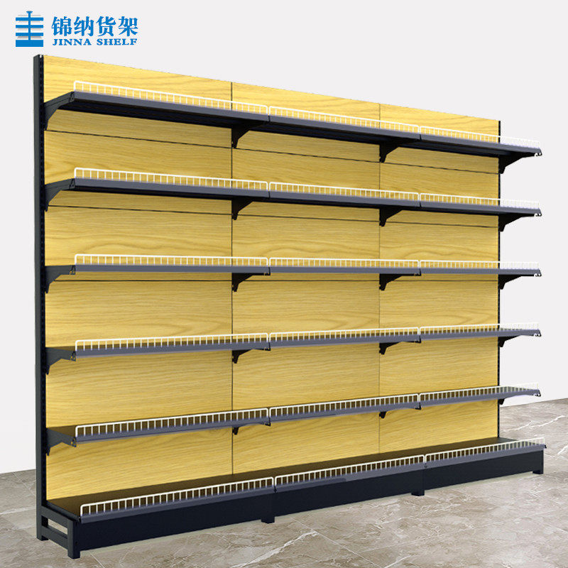 超市货架仿木纹磨砂黑色单面双面多功能便利店饮料展示架多层,住宅家具,格架,淘宝优惠券,粉丝福利购,淘宝优惠卷