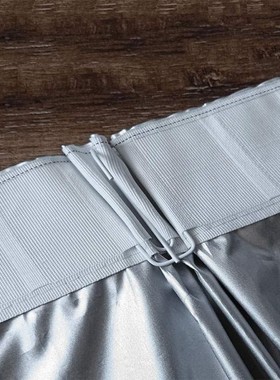 ki9s轻薄不透全遮光窗帘夏季阳台遮阳布挡光卧室隔热帘家用双面银