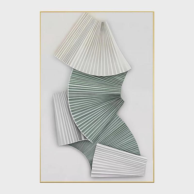 砂岩浮雕立体小众艺术装饰画客厅玄关抽象挂画别墅样板间几何壁饰图片