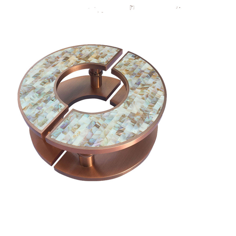 大简约厂家高档中式玻璃门拉手贝壳中式拉手豪华酒店大门把手