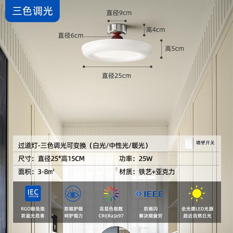 过道走廊灯北欧护眼个性玄关门厅入户简约现代网红卧室书房吸顶灯