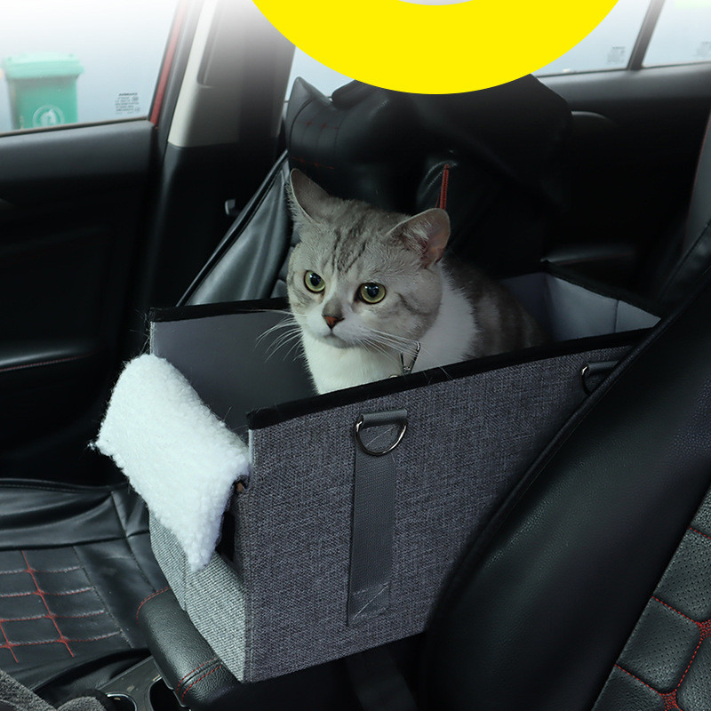 2024新品简约小型宠物车载中控收纳窝猫窝可折叠便携狗窝