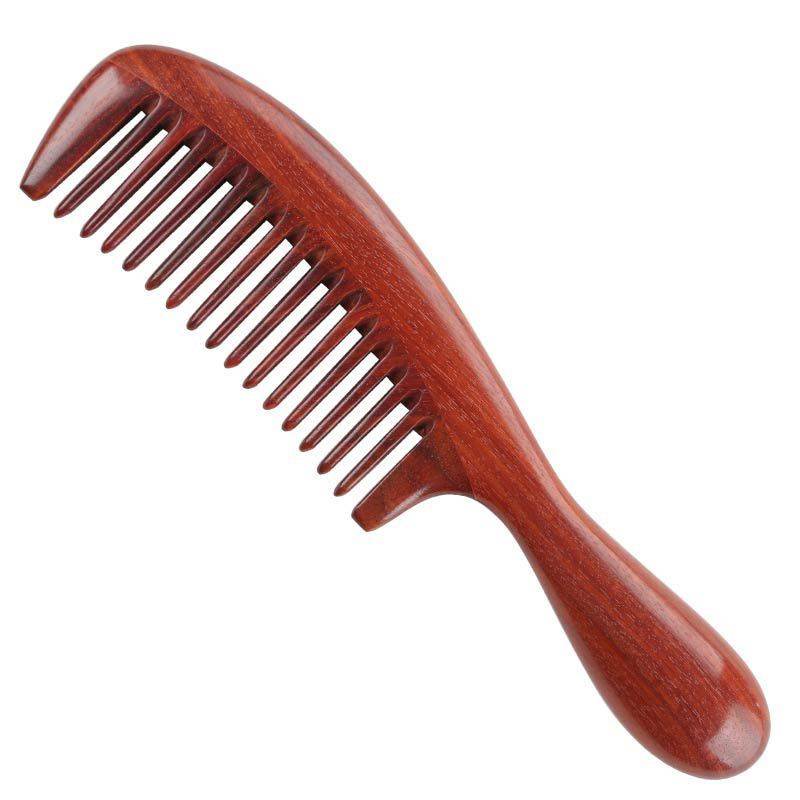 梳子赞比亚小叶紫檀木梳xt1-25a-c20公分长家用檀木梳子