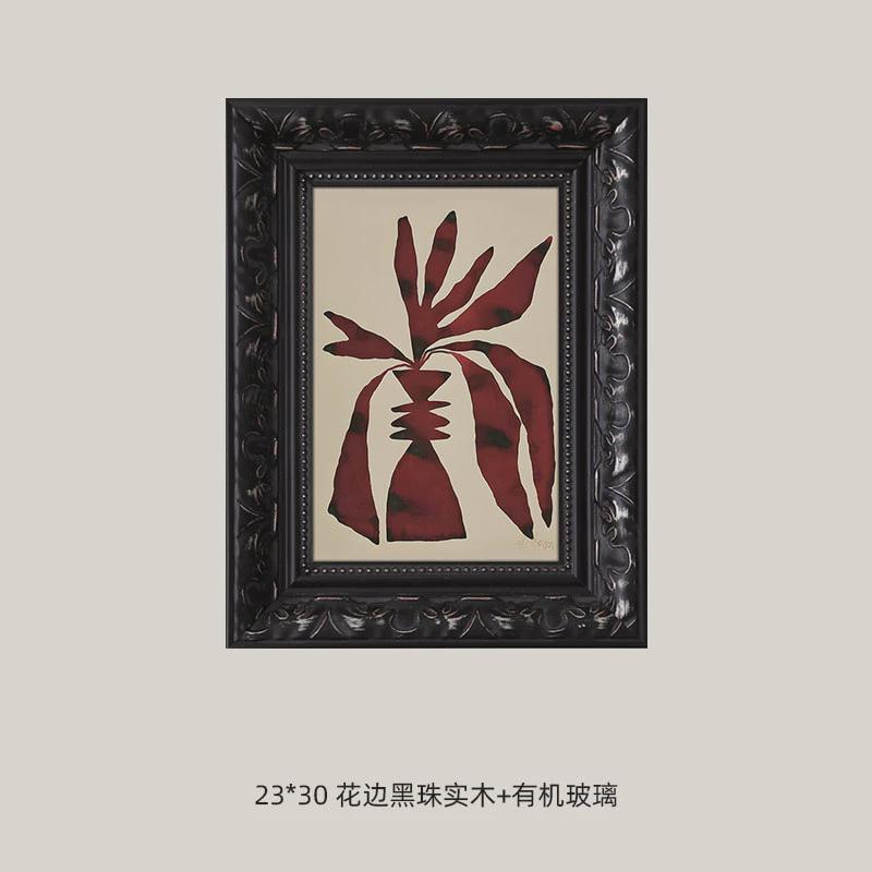 现代法式组合装饰画文艺复古客厅餐桌壁柜墙上挂画卧室床头壁画图片