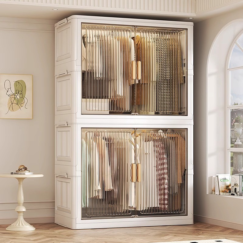 免安装儿童衣柜宝宝婴儿衣服挂衣式收纳柜家用卧室简易衣柜储物柜