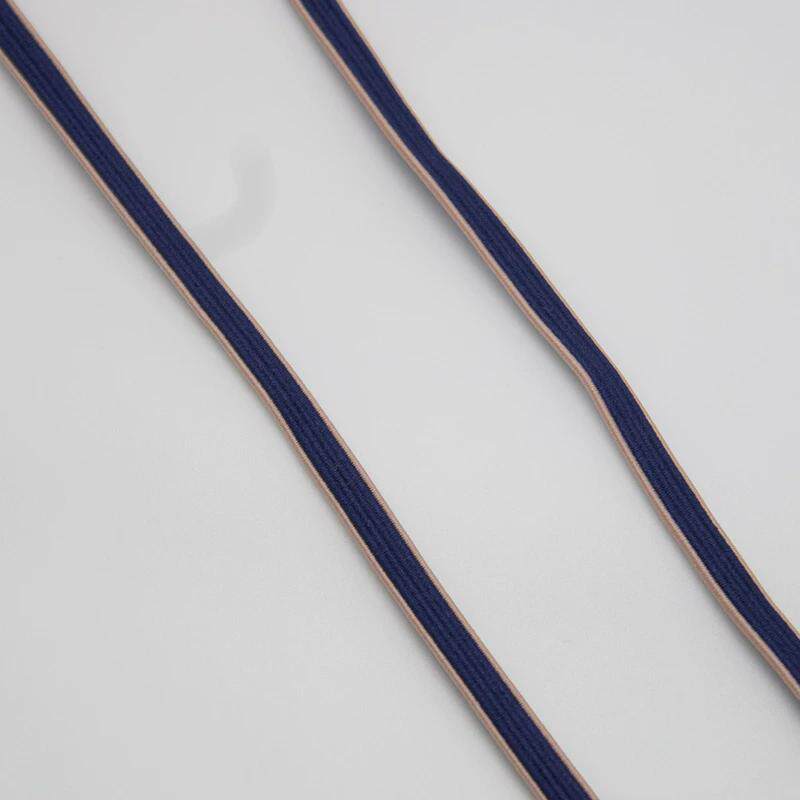 12色柔软0.5cm双面皮筋尼龙发绳原材料高弹力现货撞色松紧编织绳