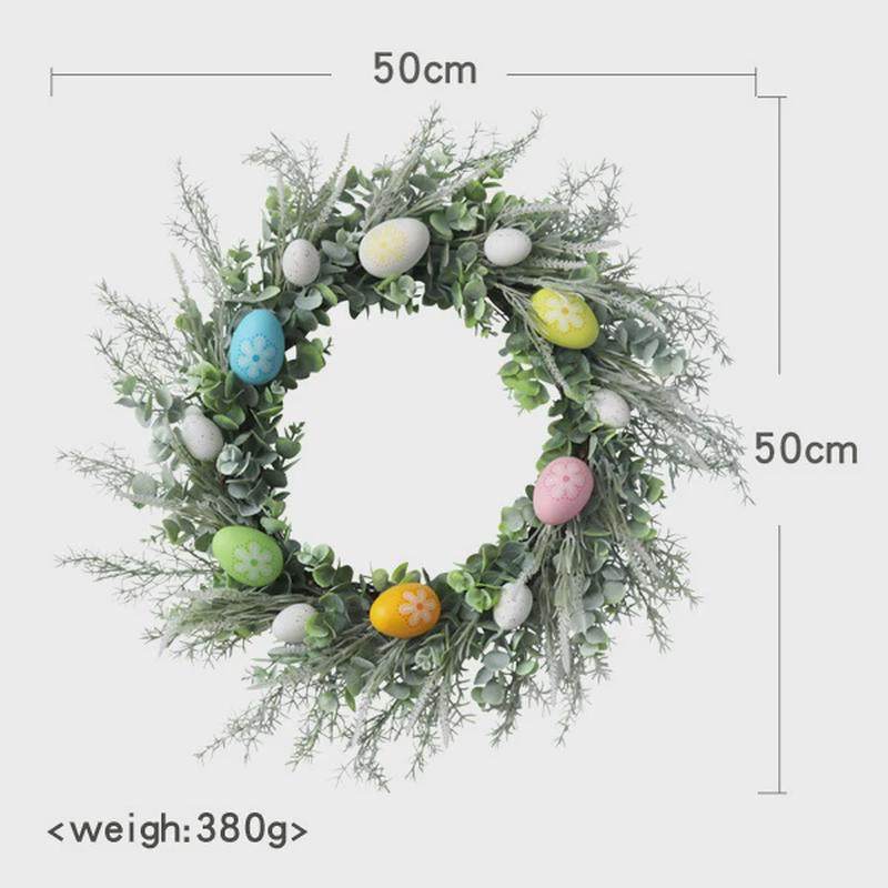蛋彩蛋花环节日商场橱窗布置欧式仿真复活复活节家居装饰花圈挂饰,节庆用品/礼品,拉花,淘宝优惠券,粉丝福利购,淘宝优惠卷