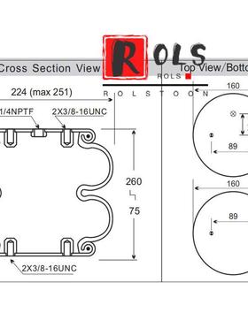 2b5248空气气囊两层弹簧fd200-19ci减震气囊578-92-3-2022b-20