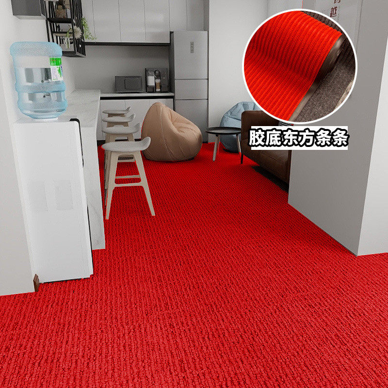 灰色地毯商用门口办公室整卧室隔音大面积专用铺台球厅全铺地垫子