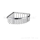 实心304不锈钢三角架单层角架圆线条全浴室置物架角架双层网篮