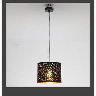 酒吧美式复古工业风蚀刻可出口吊灯镂空透光厂家吊灯雕刻kd布罩