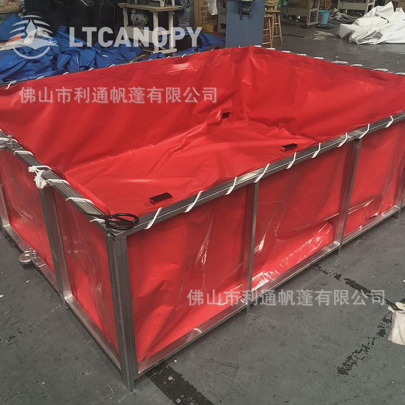 折叠帆布水池可折叠加厚户外摆摊便携鱼池蓄水池鱼虾水产养殖鱼池