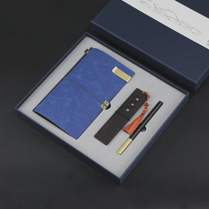 2023文具套装pu手账本新款创意实用商务会议礼品记事本子可印logo