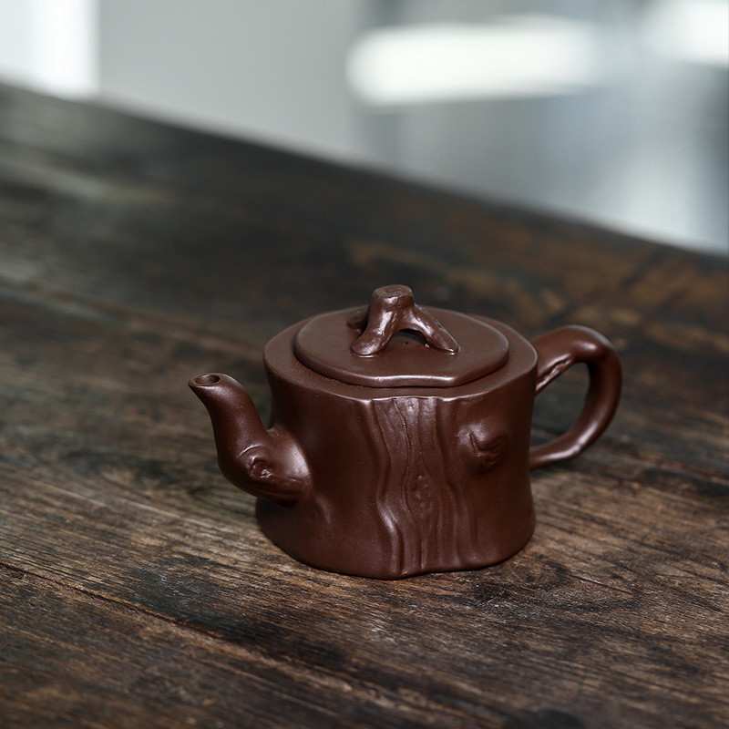 紫砂壶原矿紫砂梅花桩纯手工制作宜兴功夫茶具树桩