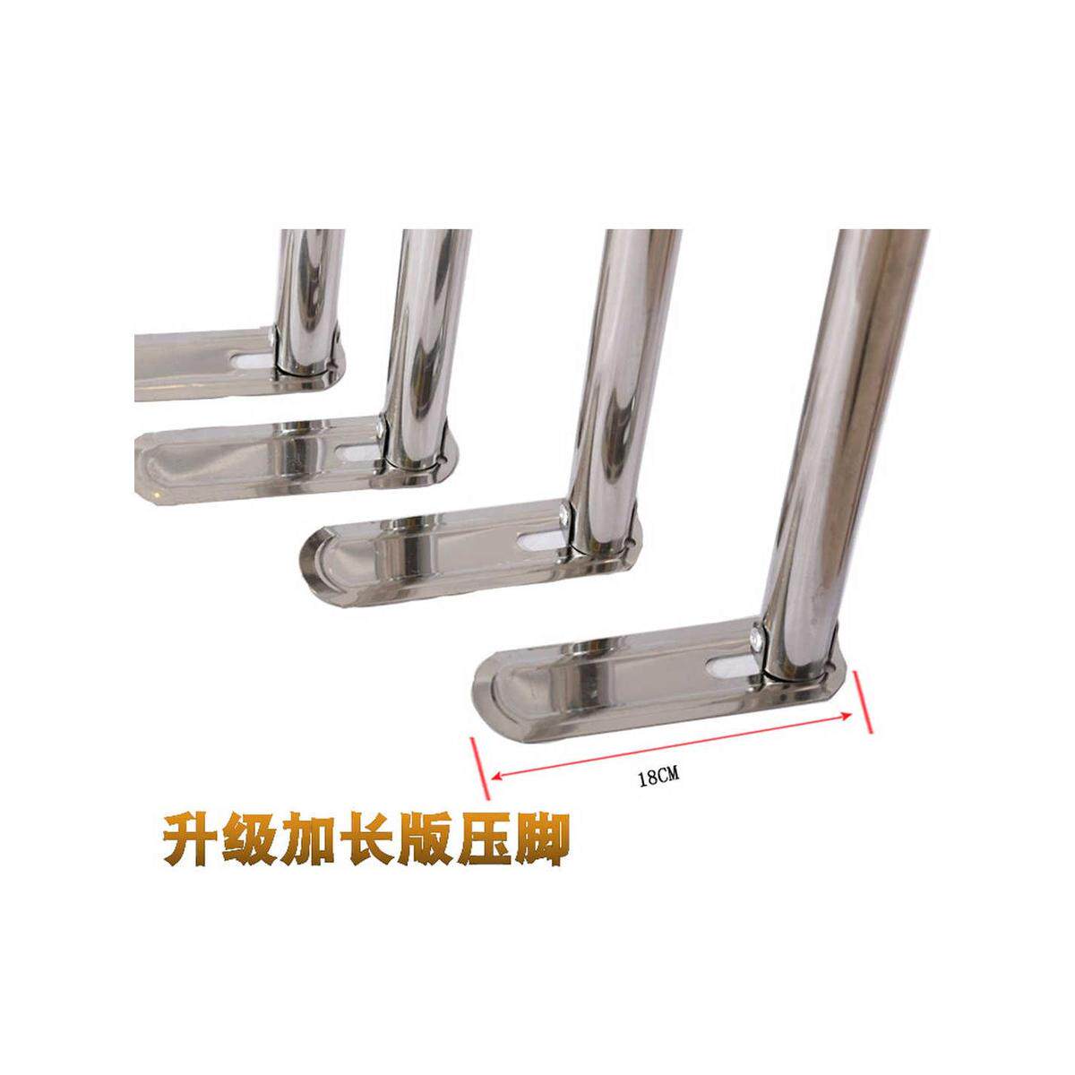 a6l压脚不锈钢加固升级版三开门加密宫廷家用1.8m床蚊帐送