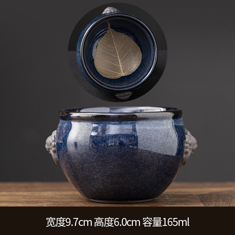 木叶盏茶杯主人杯纯手工菩提叶木叶天目盏建盏茶盏品茗杯茶道杯