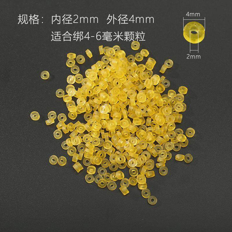 颗粒皮筋高弹力橡胶圈耐老化钓鱼饵料胶圈小号橡皮筋红虫皮圈绑套