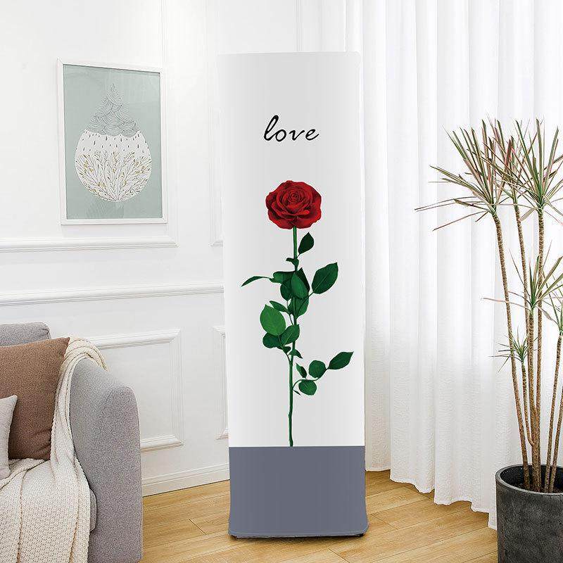 轻奢北欧ins风全包三面防尘有效印花立式柜机罩家居布艺空调罩,收纳整理,按摩椅防尘罩,淘宝优惠券,粉丝福利购,淘宝优惠卷