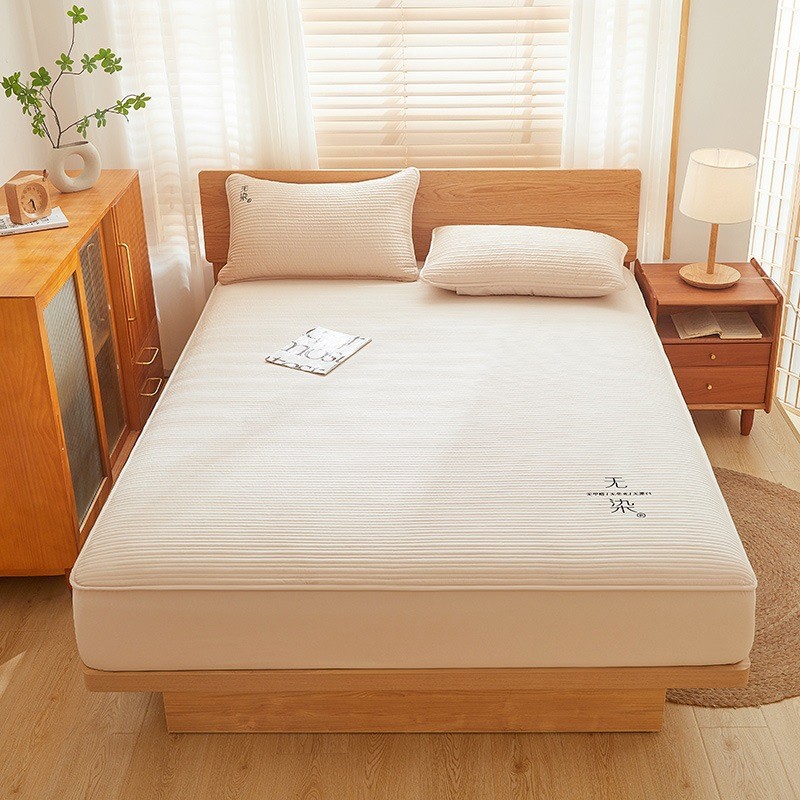 新款床笠水洗棉罩夹棉防滑床垫保护套床罩床单套防水母婴级全包