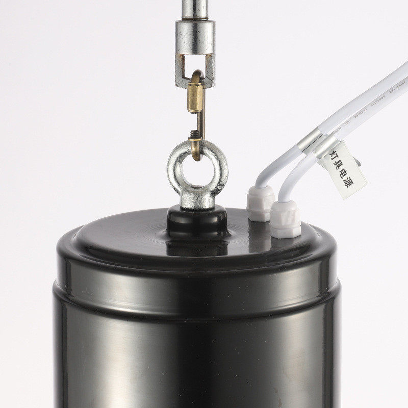 led工矿灯升降器厂房吊灯升降机智能灯具电动遥控伸缩明装筒灯