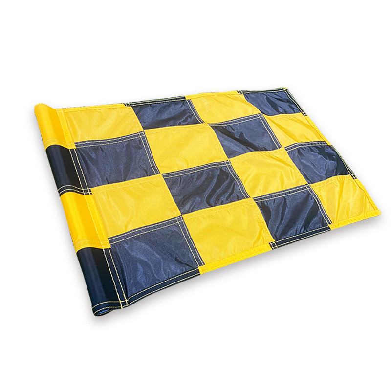 高尔夫果岭旗面易装配球场练习场旗帜高尔夫洞杯格子旗高尔夫用品