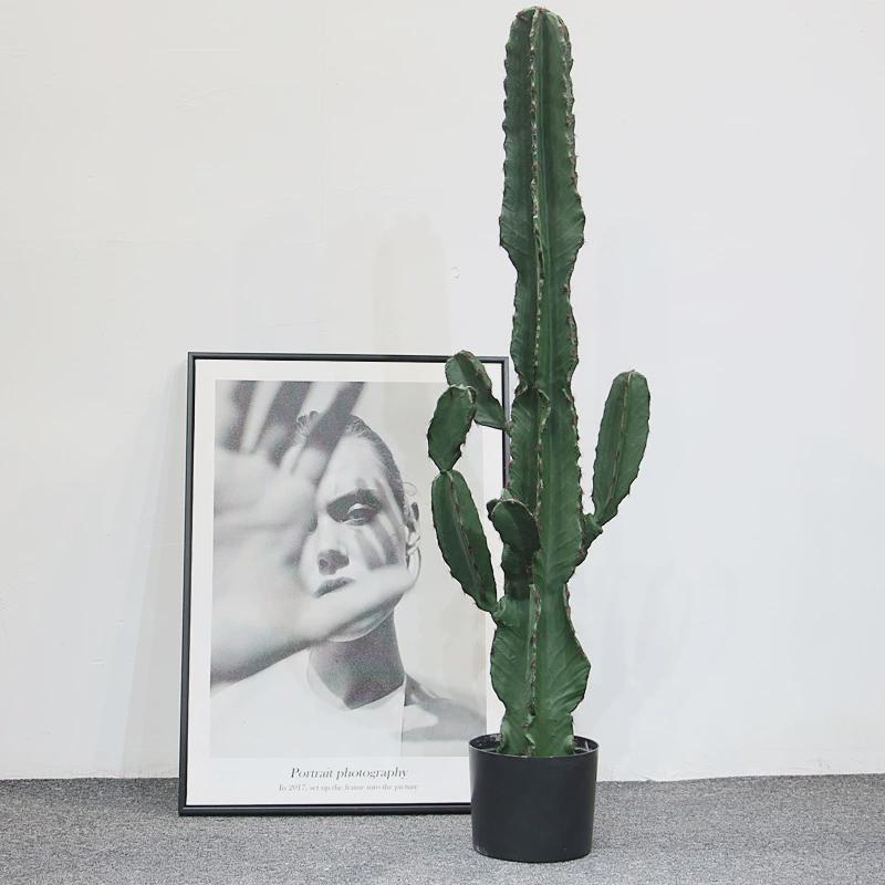 热带大型室内办公室仿真仙人掌假绿植组合仙人柱盆栽橱窗装饰造景