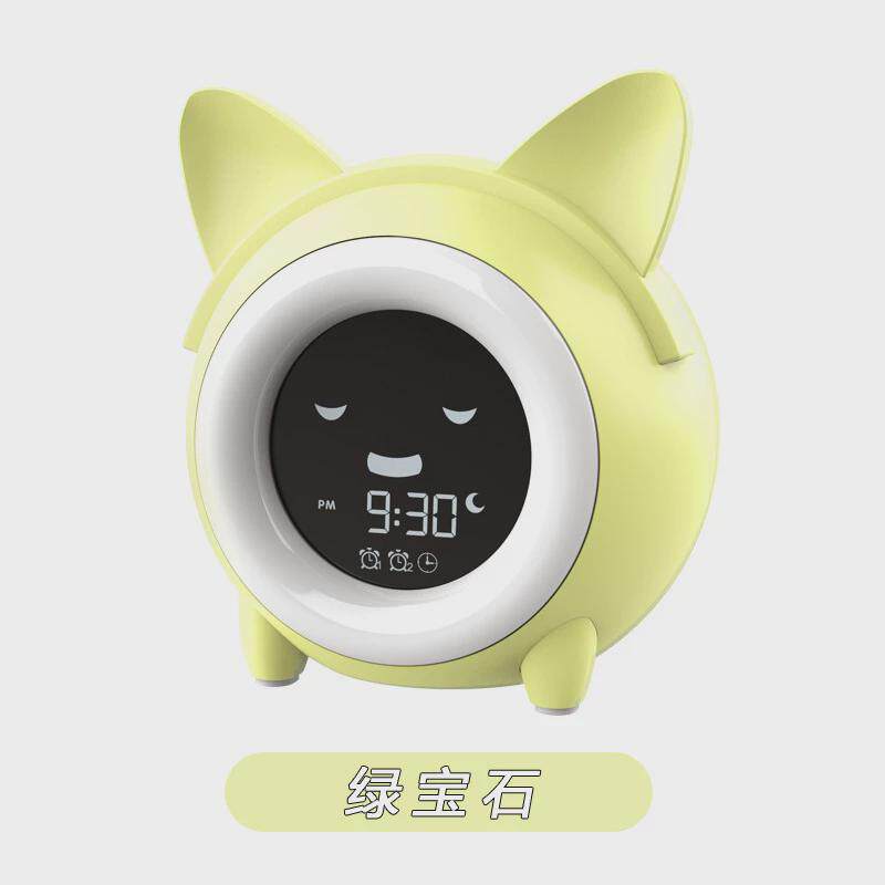 新款学生卡通猫电子闹钟智能儿童卧室床头个性懒人书桌唤醒创意钟