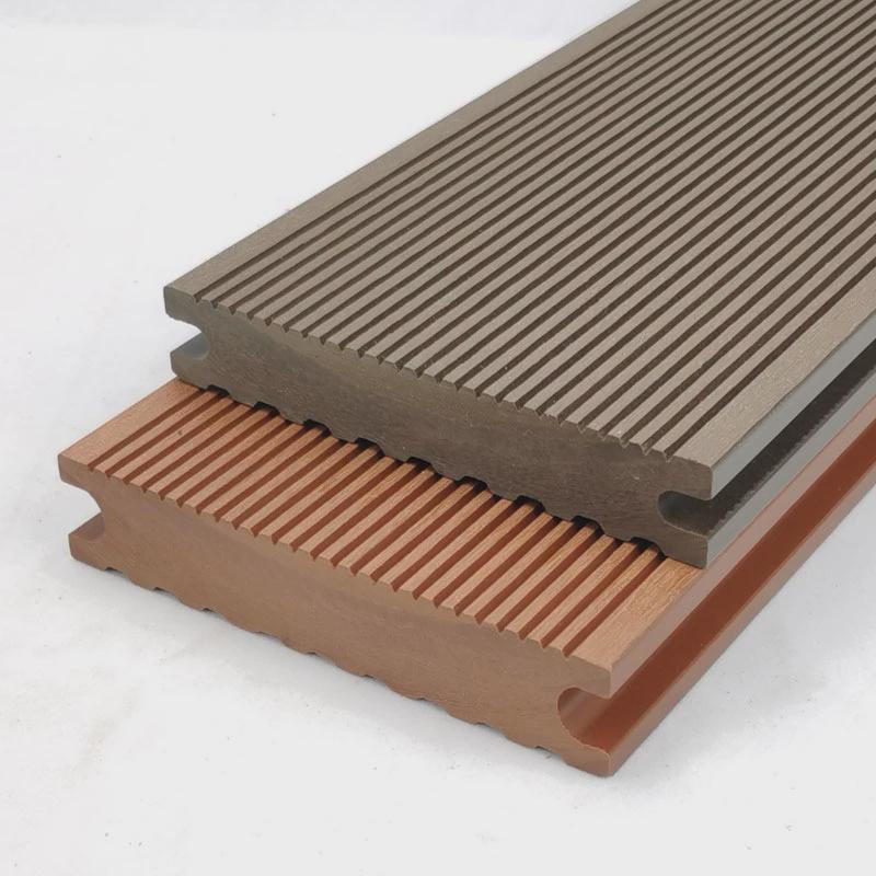 热销WPC木塑地板直纹实心塑木户外庭院防腐直纹二代共挤室外地面