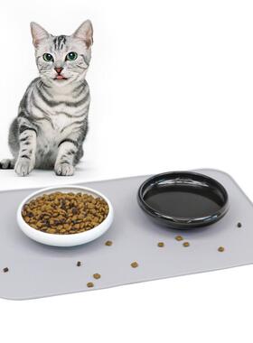 msbc主子优选陶瓷碗宠物猫碗狗碗饮水粮双碗防滑宠物瓷碗猫咪用品