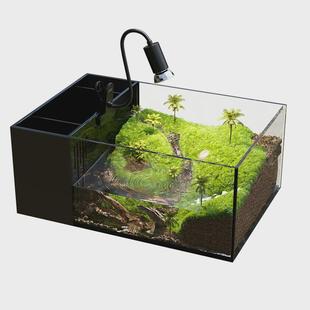 生态乌龟缸造景全套饲家用龟混养懒人养龟小型小乌龟专用养鱼