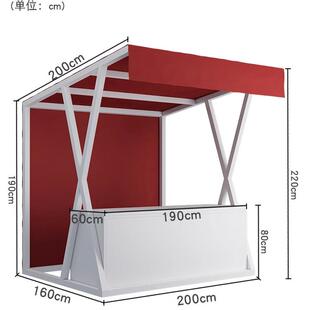 户外摆摊架商业展示架活动棚架铁艺可折叠摆摊架集市外钢架烤漆摆