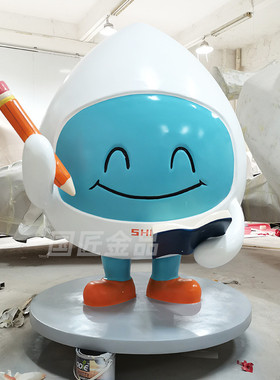大型玻璃钢雕塑定制卡通商场大摆件玻璃钢广场定做工艺品摆件