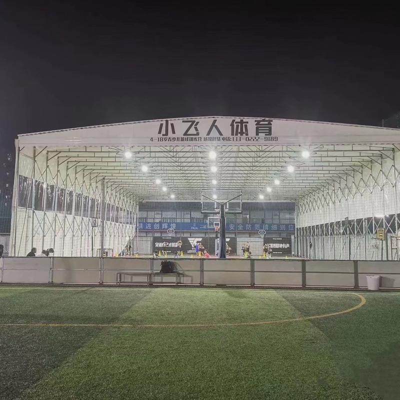 户外电动推拉棚篮球场雨蓬伸缩顶棚移动收缩遮阳体育场活动棚雨棚