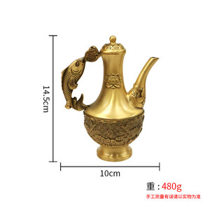 家用老式 铜酒壶黄铜酒杯套装 手工茶壶制品清酒水酒器烫黄铜新款